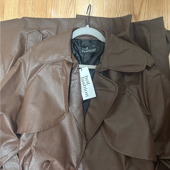 Zara Chocolate Brown Trench Coat - Picture 11 of 16
